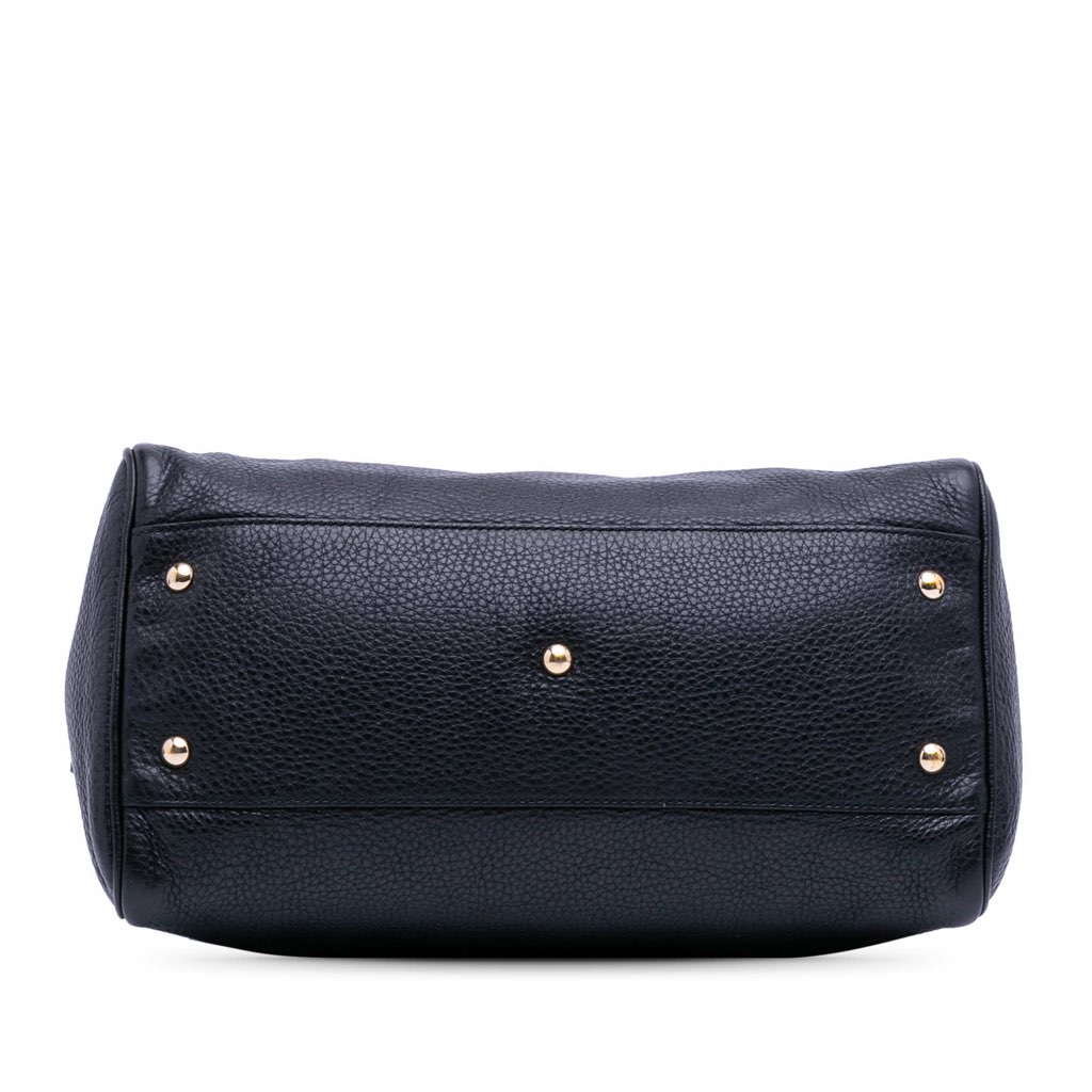 Gucci Medium Calfskin Bamboo Shopper Boston Bag - 3