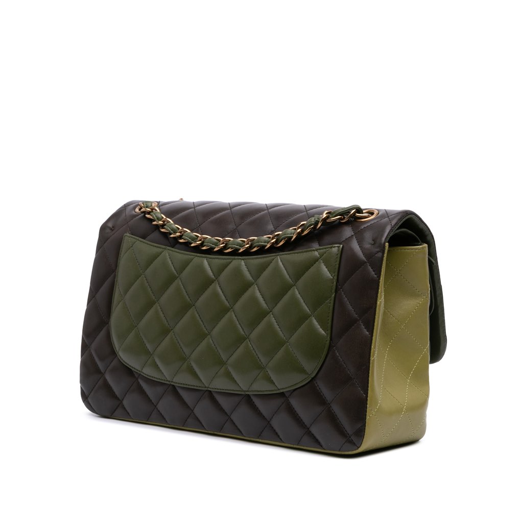 Chanel Jumbo Classic Tricolor Lambskin Double Flap - 2