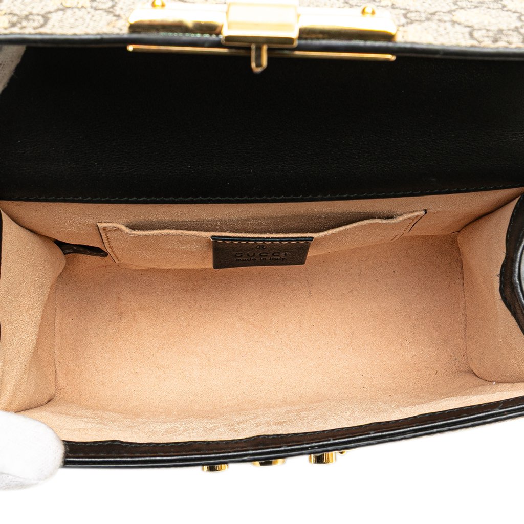 Gucci Small GG Supreme Bee Padlock Crossbody - 4
