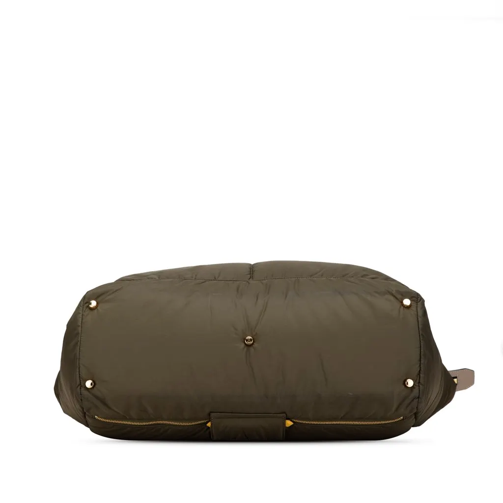 Fendi Anrealage Nylon Peekaboo Travel Bag Brown Good - Inside View