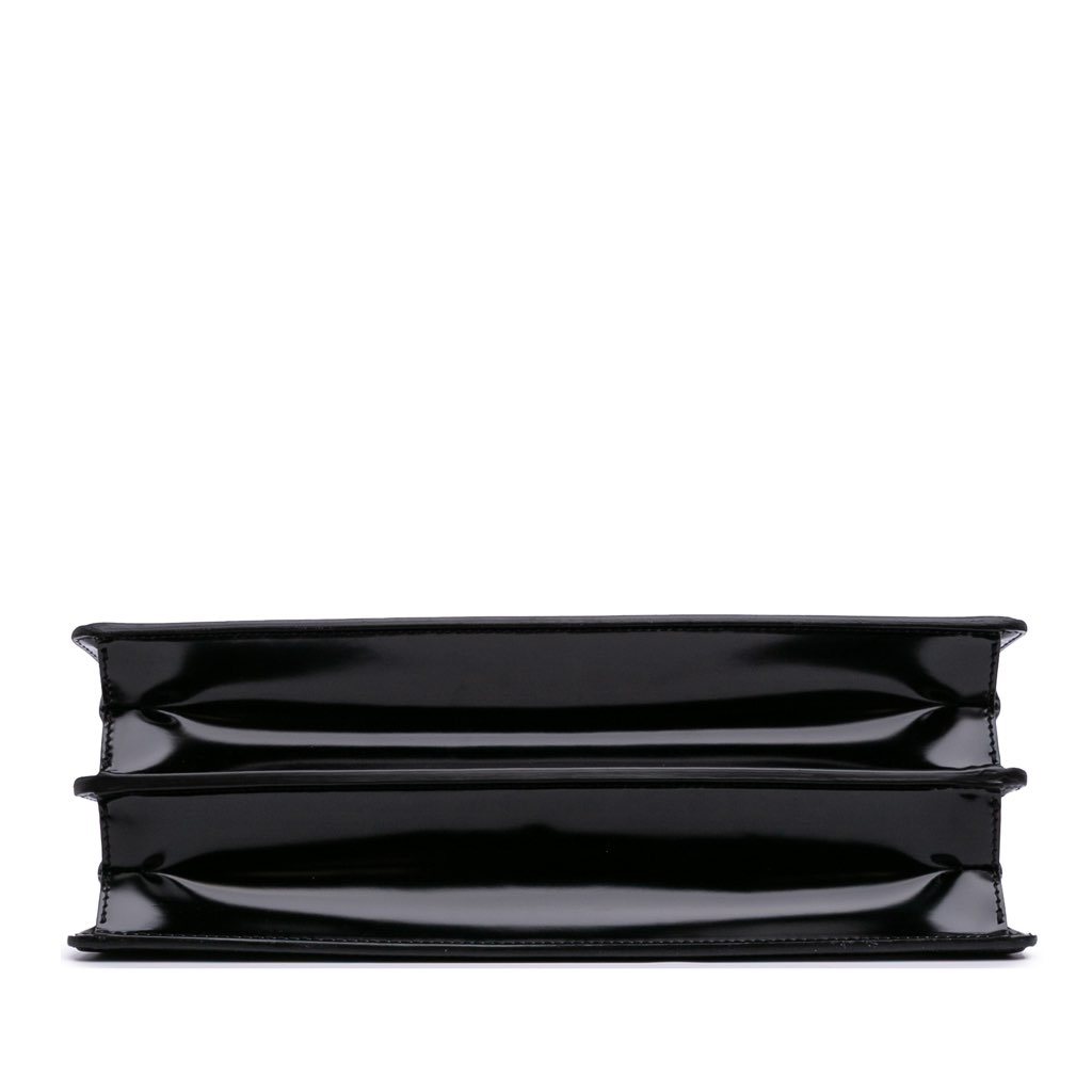 Fendi Medium Leather Peekaboo Cut Chain Shoulder Bag - 3