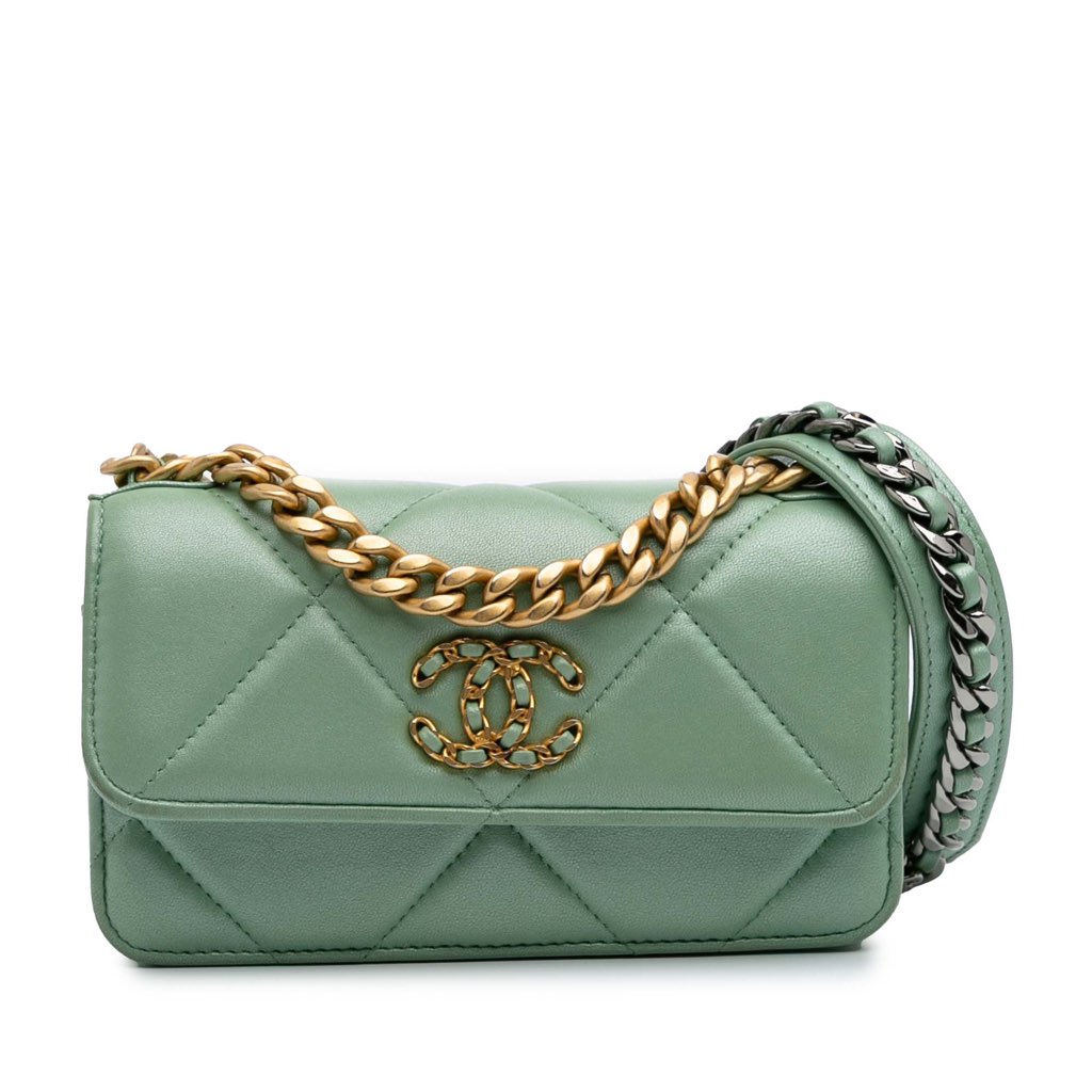Chanel Quilted Lambskin 19 Wallet on Chain
