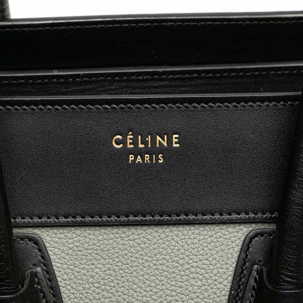 Celine Micro Tricolor Leather Luggage Tote - 5