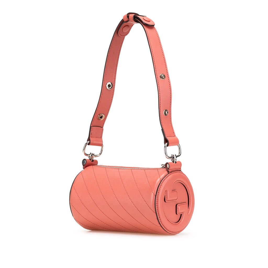 Gucci Mini Leather Blondie Barrel Shoulder Bag - 2