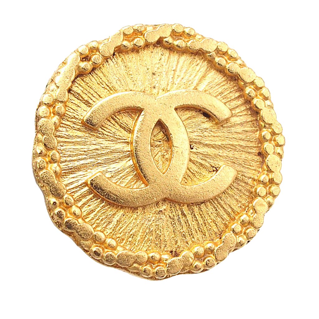 Chanel Gold Plated CC Starburst Clip On Earrings - 5