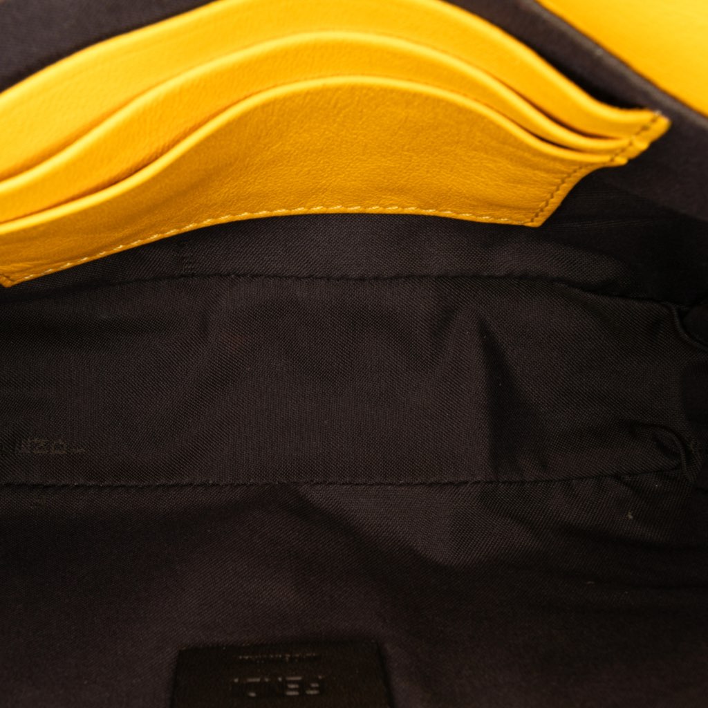 Fendi Mini Zucca Embossed Leather Baguette Satchel - 4