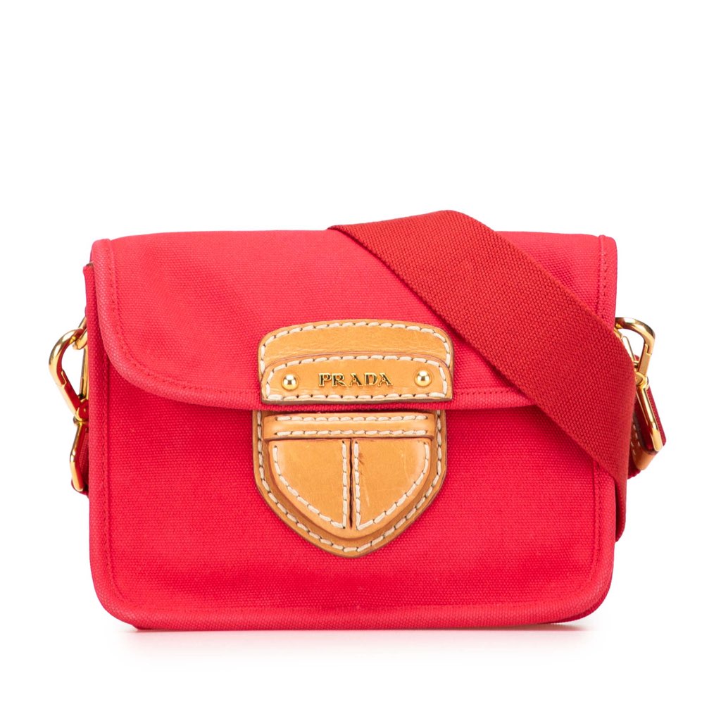 Prada Canapa Righe Crossbody