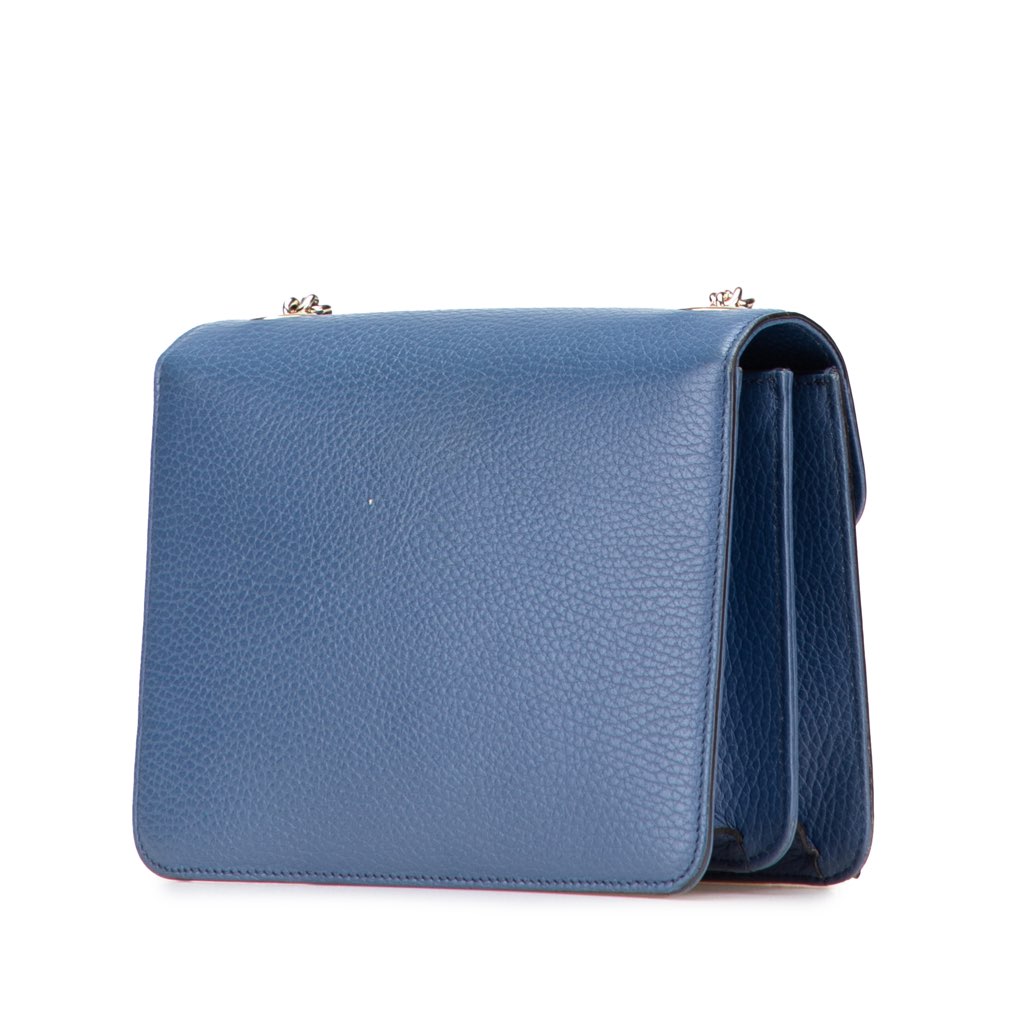 Gucci Small Dollar Calfskin Interlocking G Crossbody - Back view