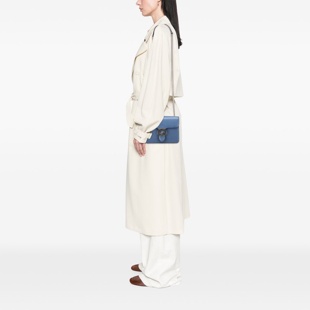 Gucci Small Dollar Calfskin Interlocking G Crossbody - Image 13