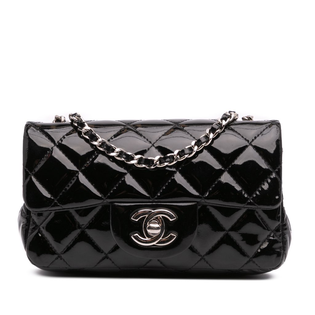 Chanel Extra Mini Rectangular Classic Patent Single Flap