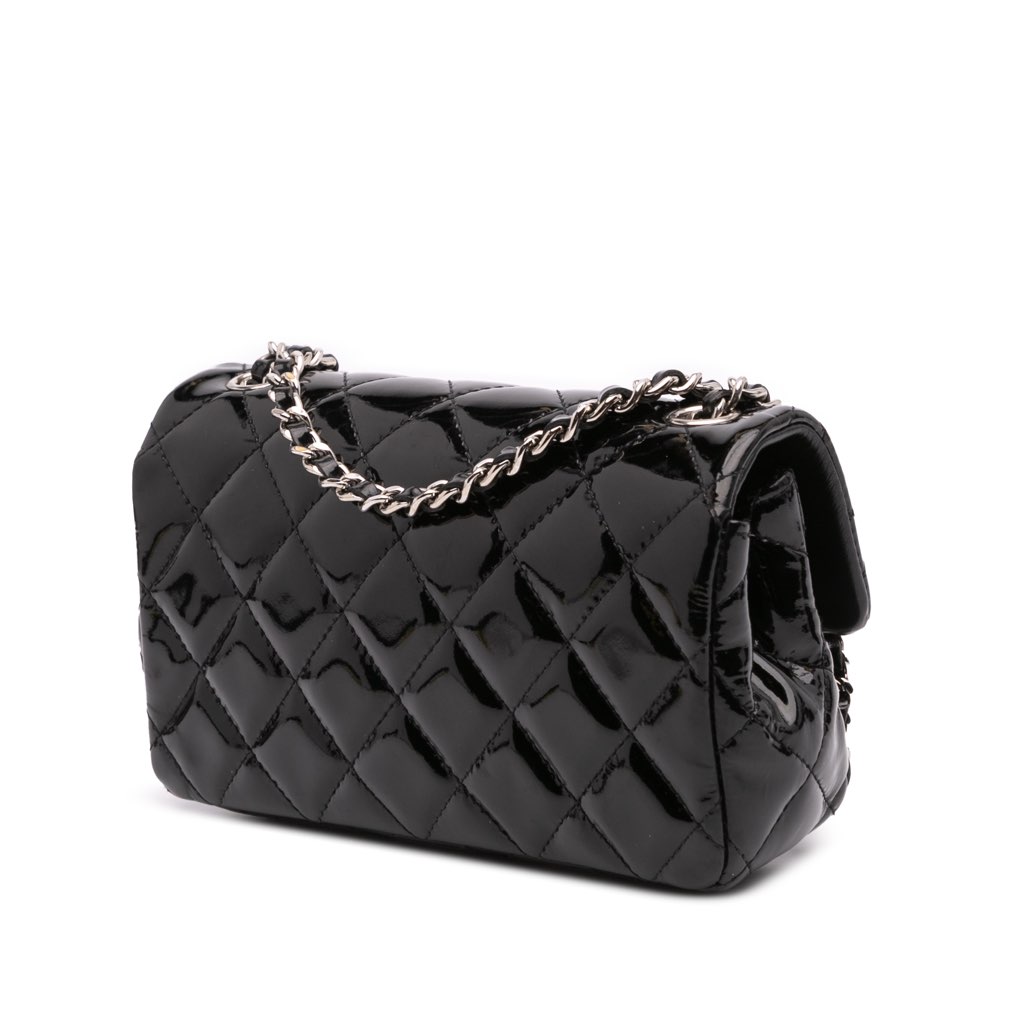 Chanel Extra Mini Rectangular Classic Patent Single Flap - 2