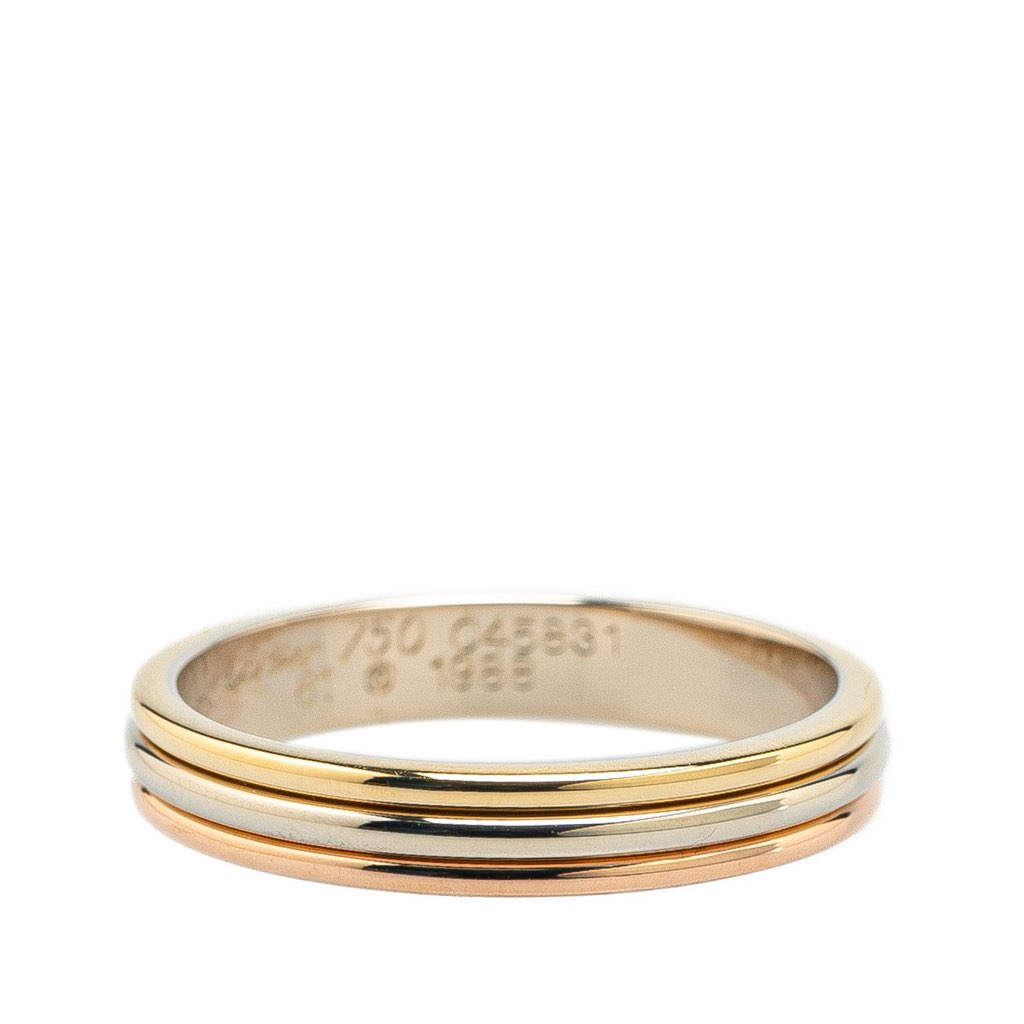 Cartier Tricolor 18K Trinity Wedding Band Ring