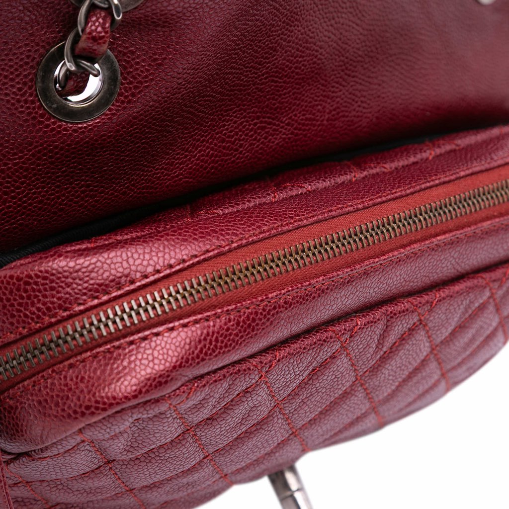Chanel Medium Quilted Caviar Easy Flap - Image 12