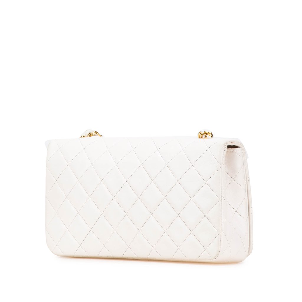 Chanel Small CC Quilted Lambskin Full Single Flap - 2