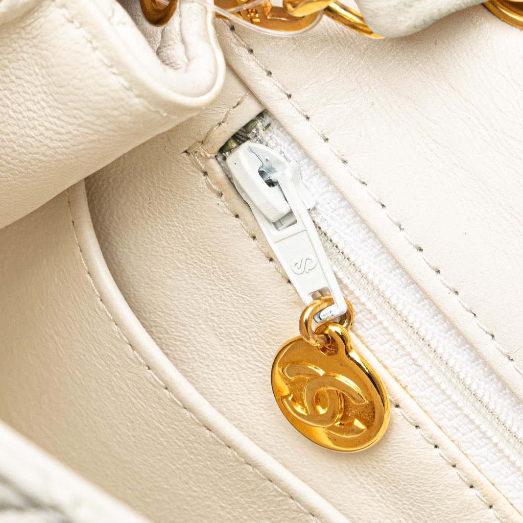 Chanel Small CC Quilted Lambskin Full Single Flap - 5