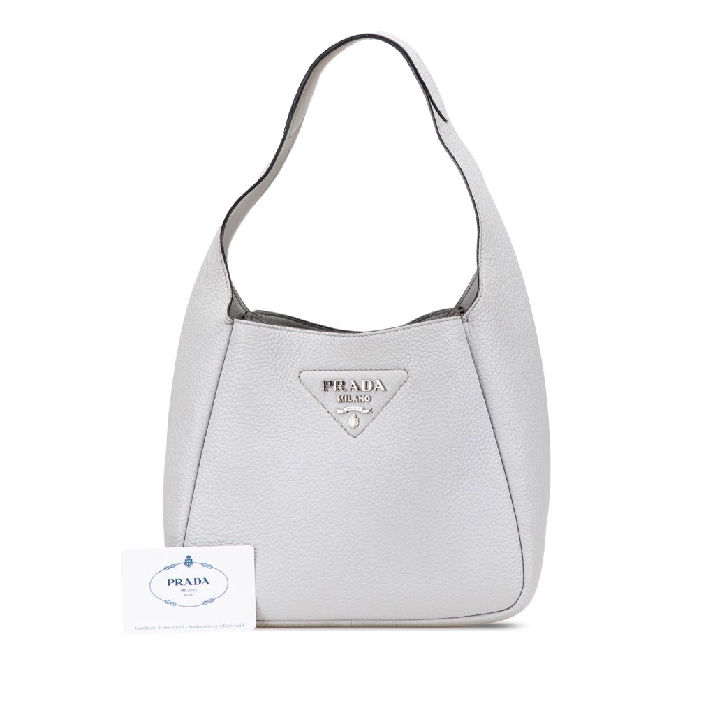 Prada Vitello Daino Dynamique Hobo - Image 14