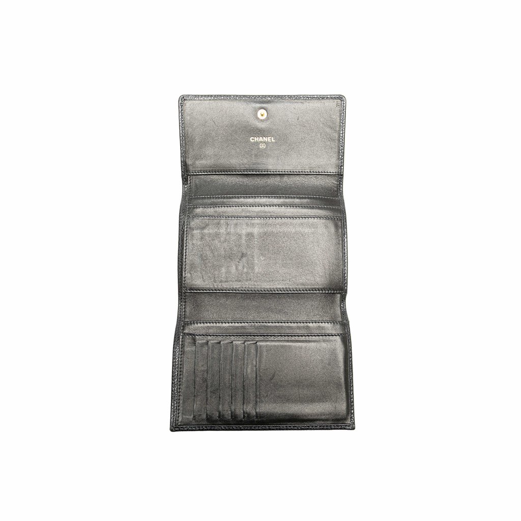 Chanel CC Caviar Trifold Wallet - 4