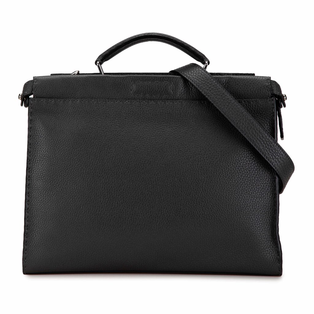 Fendi Large Leather Selleria Peekaboo Iconic Fit Bag