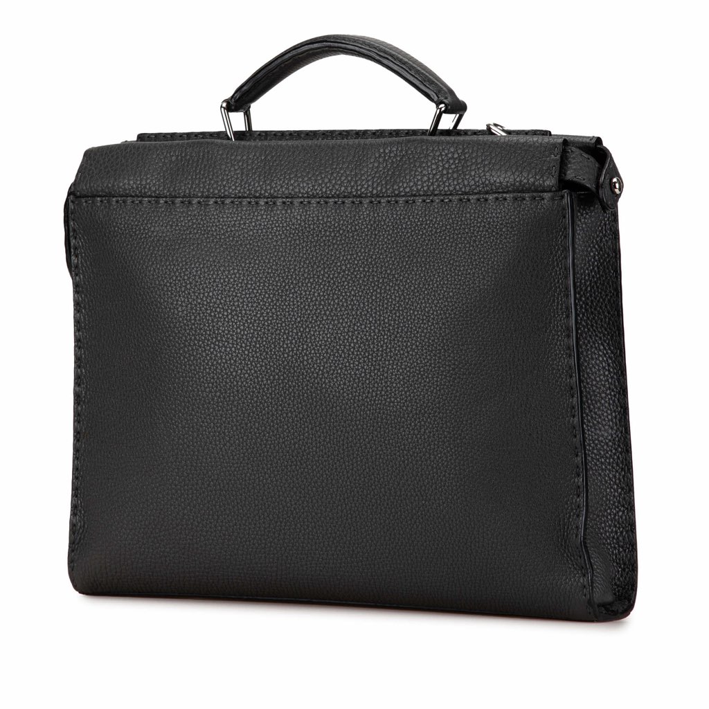 Fendi Large Leather Selleria Peekaboo Iconic Fit Bag - 2