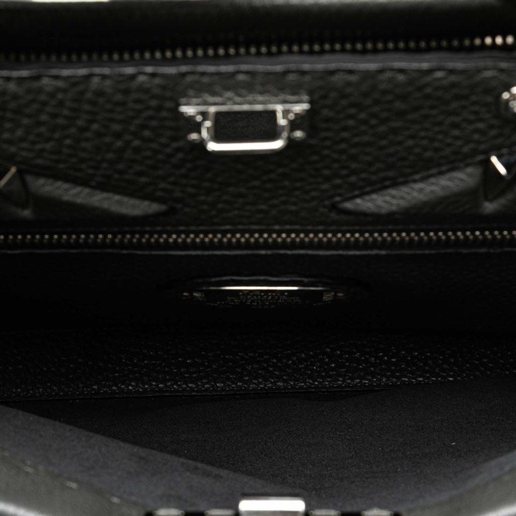 Fendi Large Leather Selleria Peekaboo Iconic Fit Bag - 5