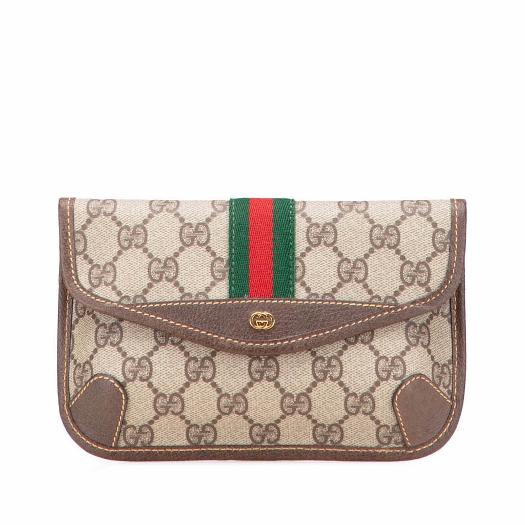 Gucci GG Supreme Web Pouch