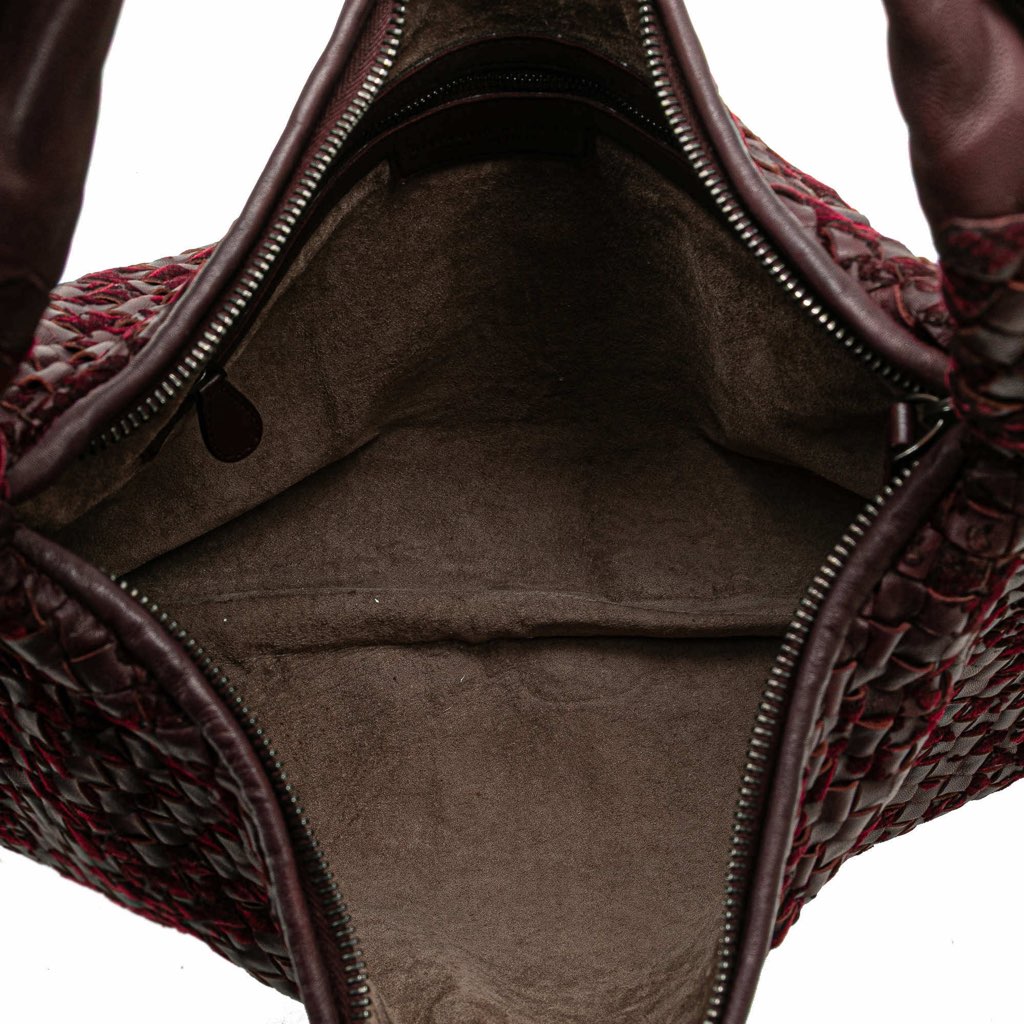 Bottega Veneta Medium Nappa Velours Intrecciato Fuzzy Veneta Hobo - 4