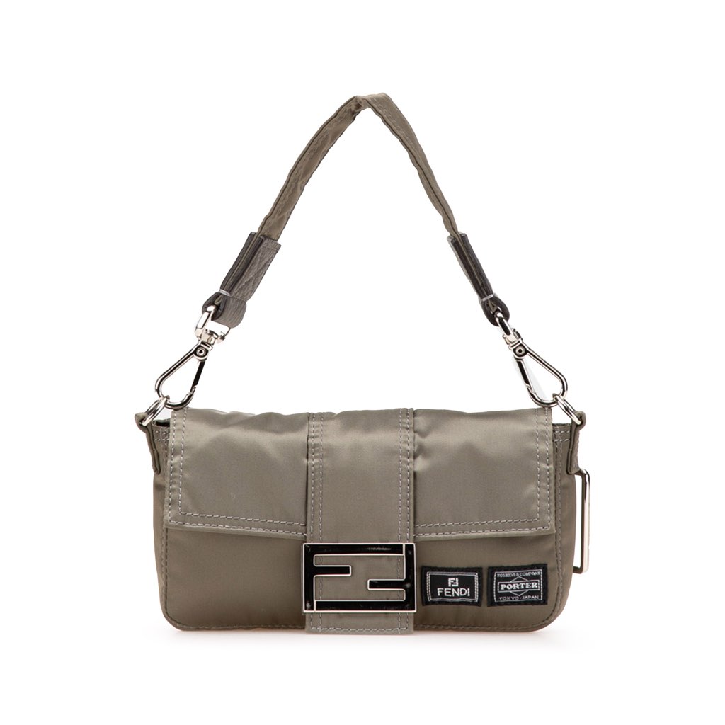 Fendi Porter Yoshida Nylon Baguette Satchel