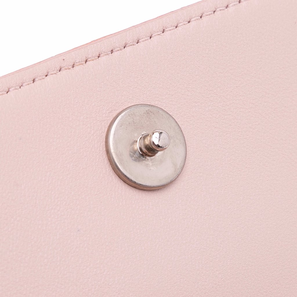 Dior Metallic Ceramic Effect Deerskin Diorama Wallet on Chain - Image 10