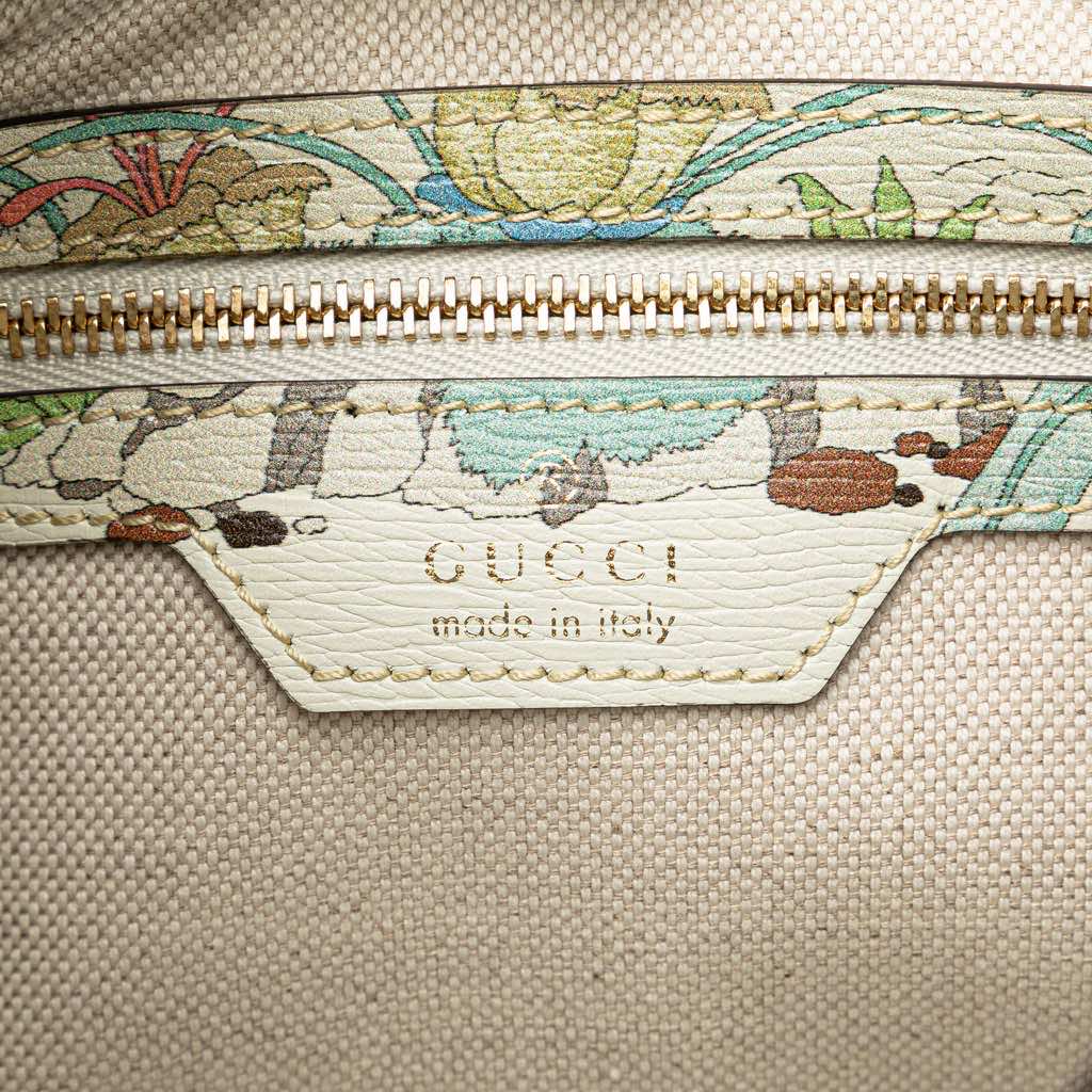Gucci Yuko Higuchi Small Calfskin  Floral Print Jackie 1961 - 5