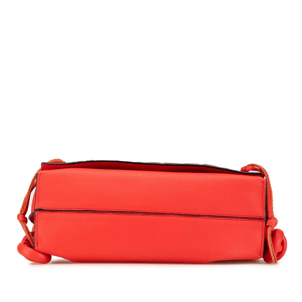 Loewe Leather Flamenco Knot Whipstitch Crossbody Red Leather Very good - Inside View