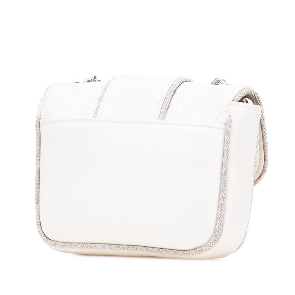 Chanel Mini Quilted Lambskin and Metallic Trim Elementary Chic Flap - Back view