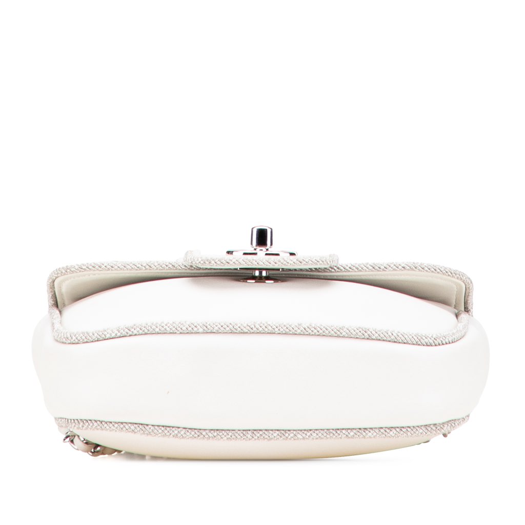 Chanel Mini Quilted Lambskin and Metallic Trim Elementary Chic Flap - Image 6