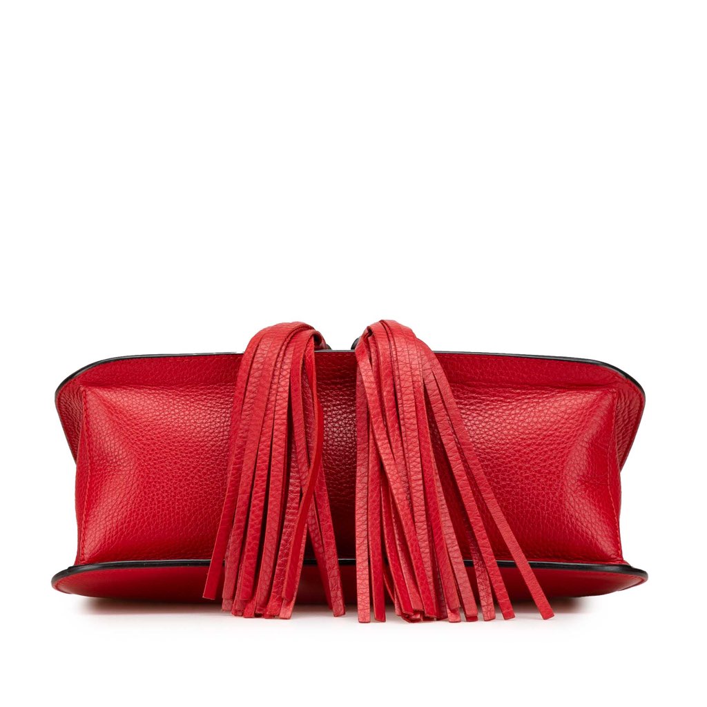 Gucci Medium Leather Bamboo Daily Crossbody - Image 6