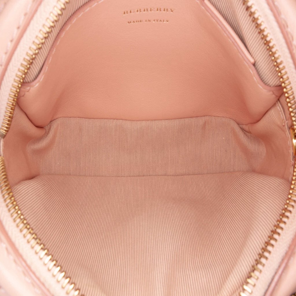 Burberry 1983 Knight Check Canvas and Calfskin Link Camera Bag - 4