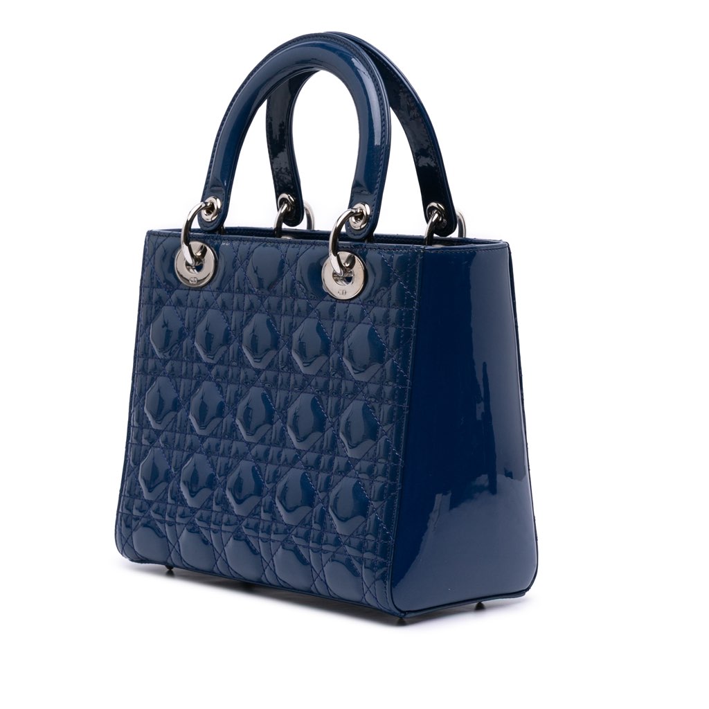 Dior Medium Patent Cannage Lady Dior - 2