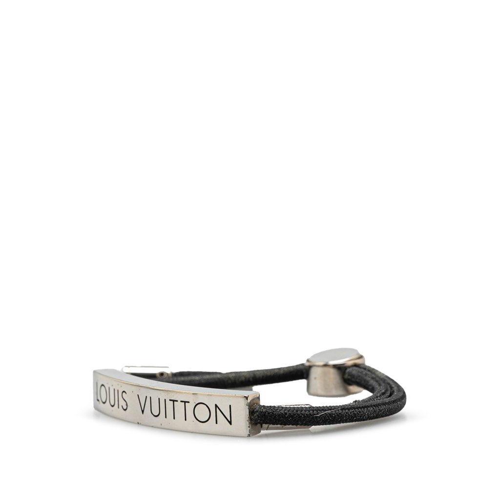 Louis Vuitton Stainless Steel and Nylon LV Space Bracelet - 2