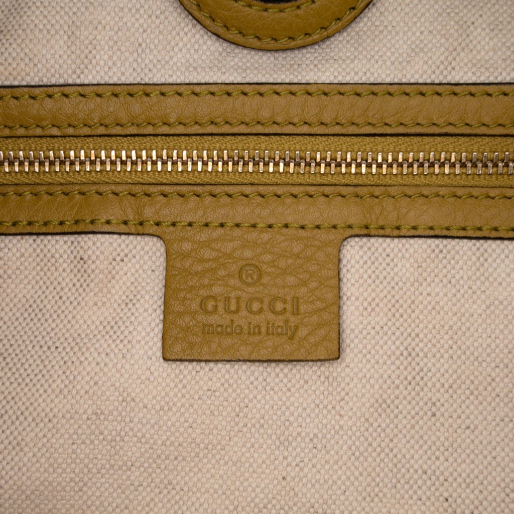 Gucci Tall Leather Bamboo Shopper Tote - 5