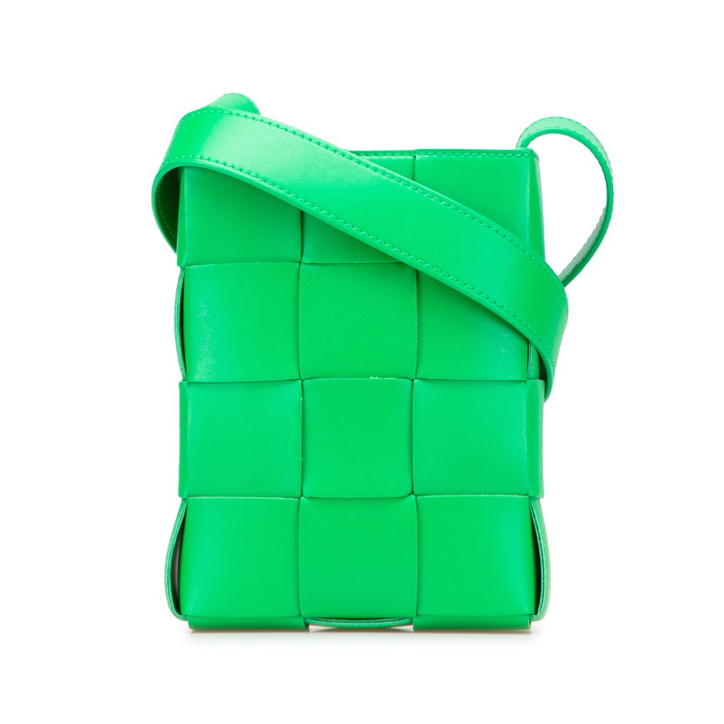 Bottega Veneta Mini Nappa Intrecciato Vertical Cassette Crossbody