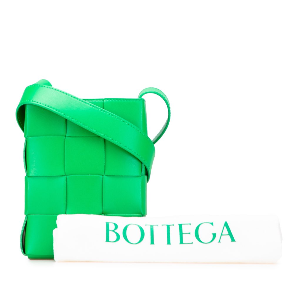 Bottega Veneta Mini Nappa Intrecciato Vertical Cassette Crossbody - Image 13