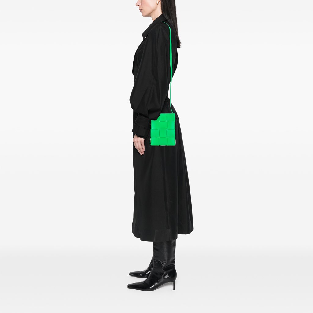 Bottega Veneta Mini Nappa Intrecciato Vertical Cassette Crossbody - Image 12