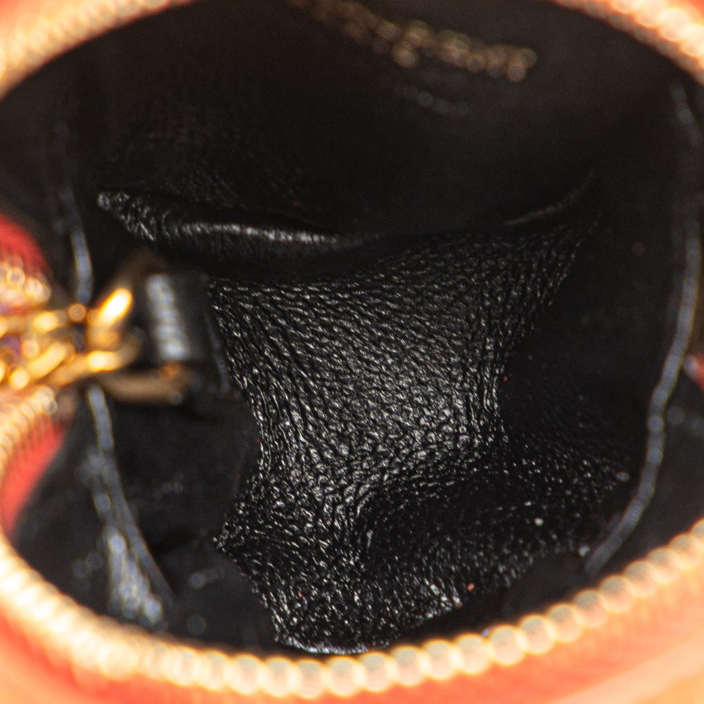 Saint Laurent Suede and Calfskin Jamie Cube Charm Coin Pouch - 4