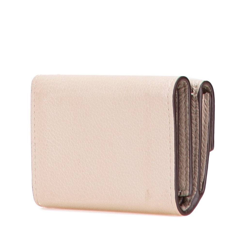 Louis Vuitton Leather Lockmini Compact Wallet - Back view