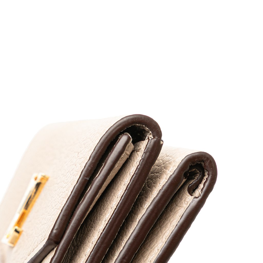 Louis Vuitton Leather Lockmini Compact Wallet - Image 12