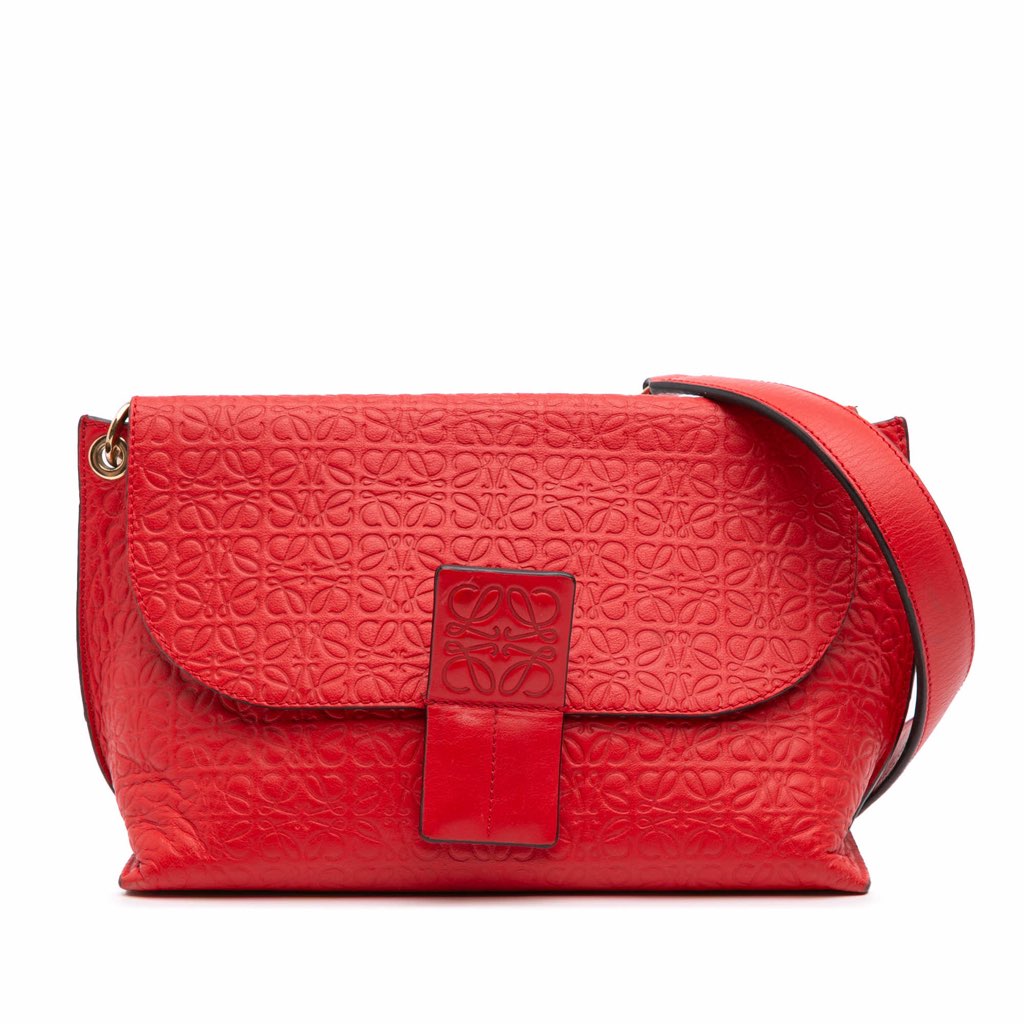 Loewe Leather Repeat Anagram Avenue Crossbody