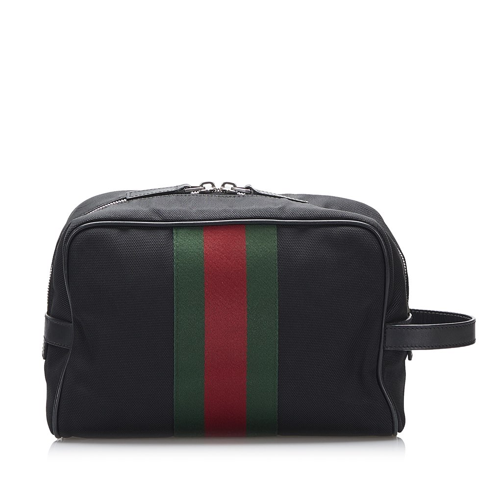 Gucci Techno Web Canvas Clutch - 3