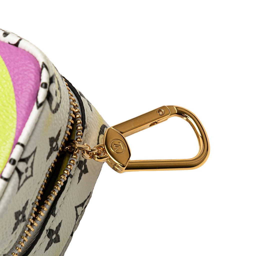 Louis Vuitton Monogram Giant Cube Coin Pouch - Side view