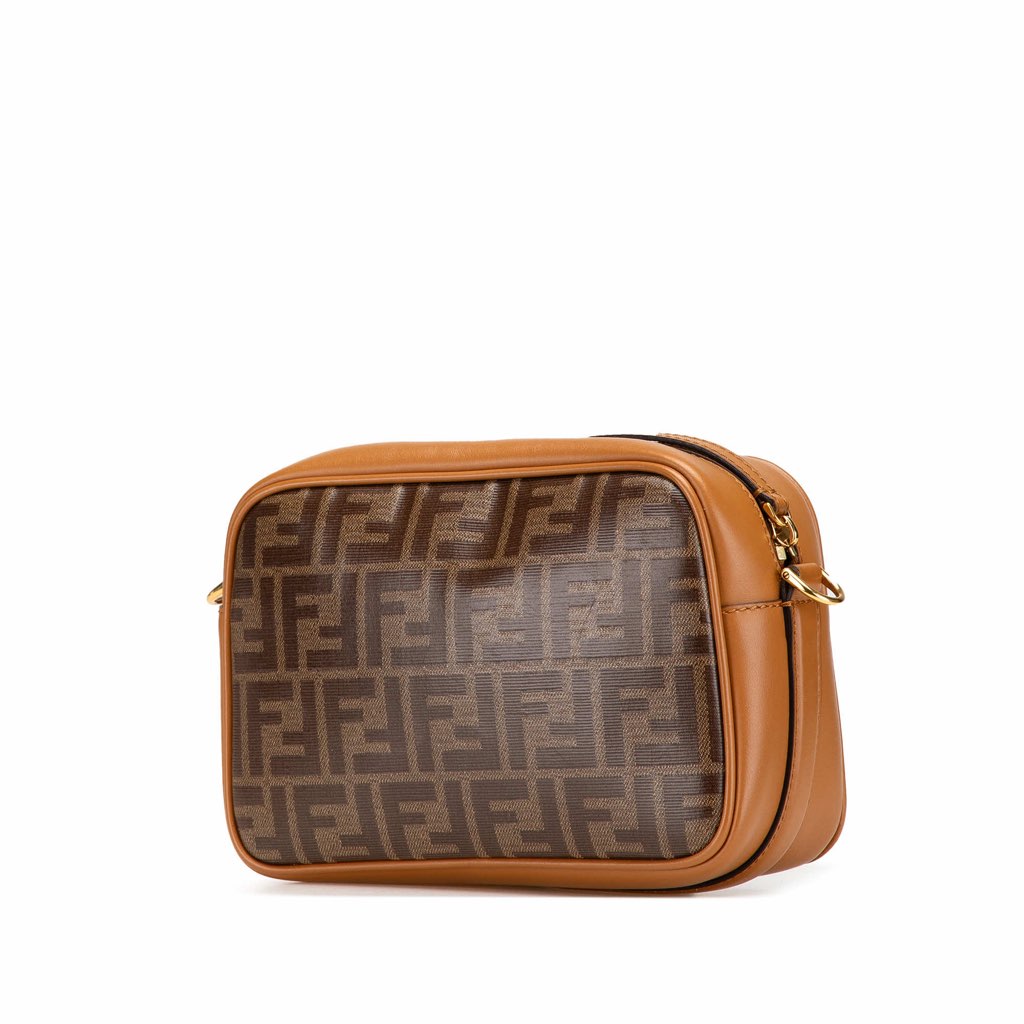 Fendi Glazed Fabric Vitello Century FF 1974 Camera Bag - 2