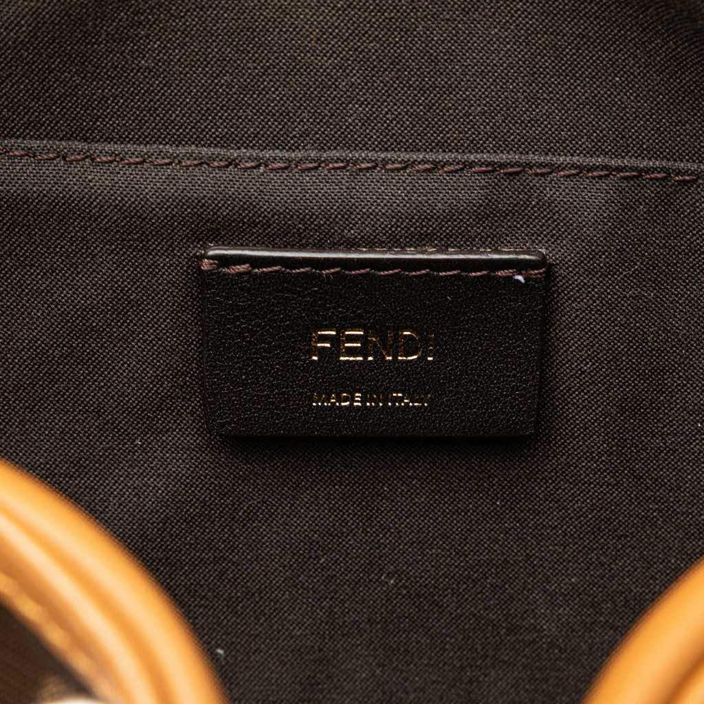 Fendi Glazed Fabric Vitello Century FF 1974 Camera Bag - 5