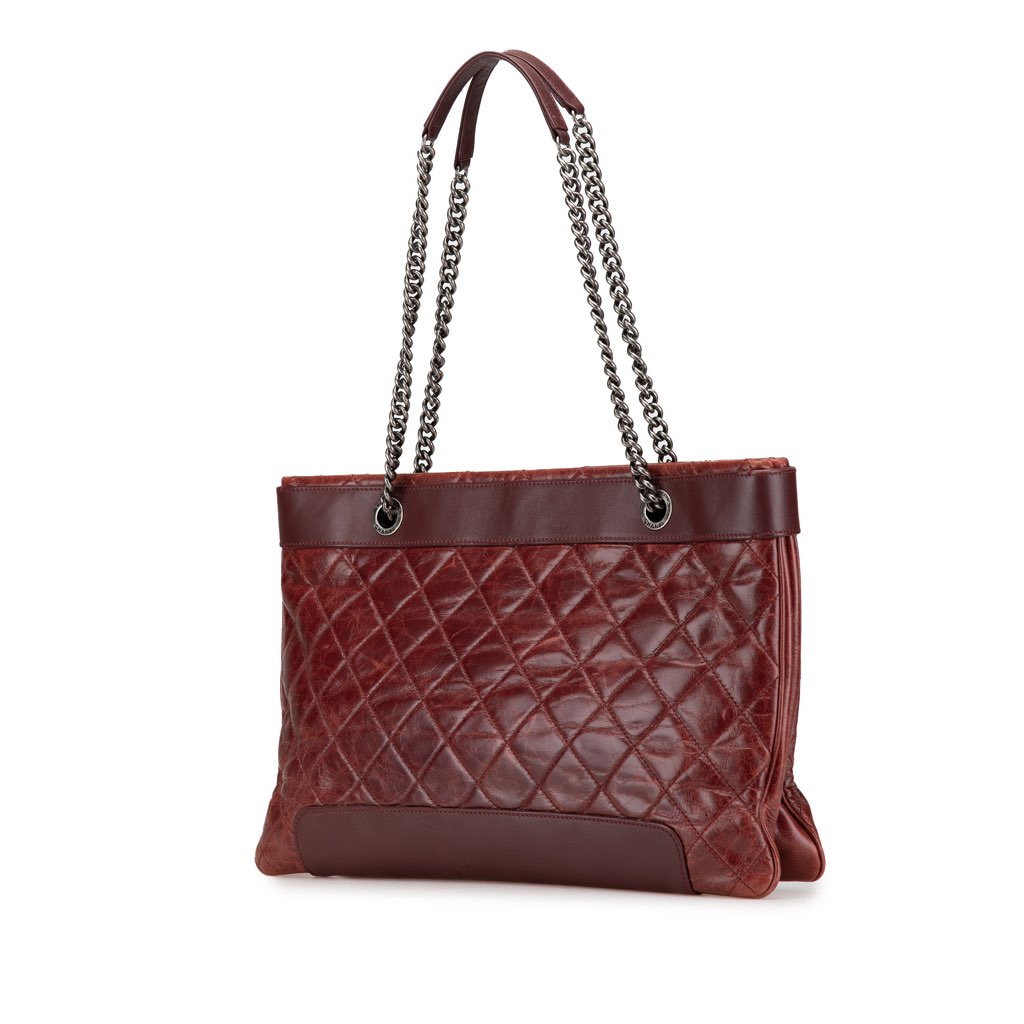 Chanel Quilted Aged Calfskin East West Tote - 2