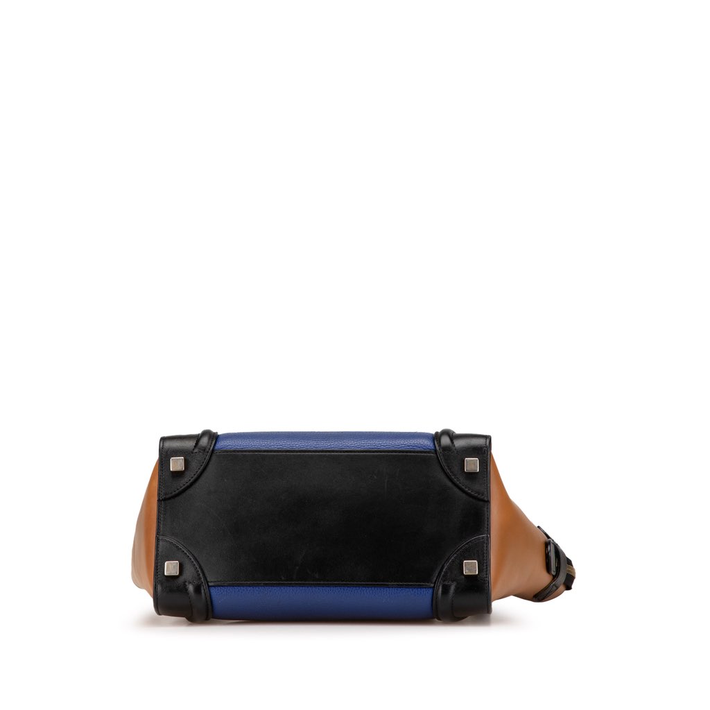 Celine Micro Tricolor Leather Luggage Tote - 3